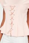 Pink Corset Fitness Clothing T Shirt Women