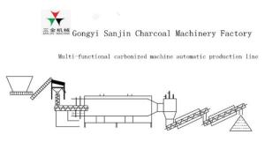 Quality Wood Sawdust Rotary Airflow Carbonization Furnace For Charcoal wholesale