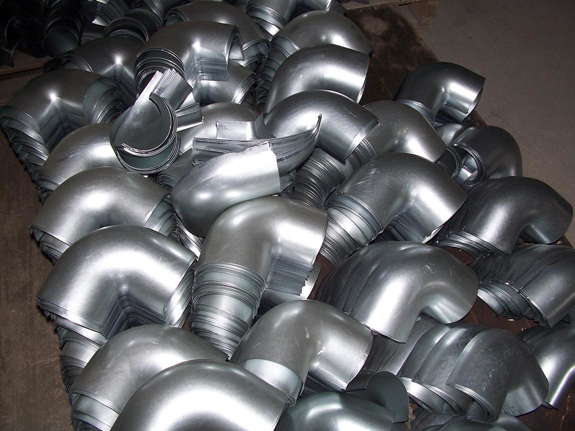 Pressed 90 Degree 100mm Elbow Of Ventilation Parts