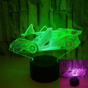 Quality Creative sports car 3D small table lamp Advertising creative gift 3D visual light Colorful touch desktop night light wholesale