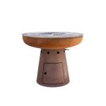 Custom Camping Corten Steel BBQ Grill 600-1000mm Garden Fire Pit Bowl