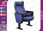 School Conference Hall / Theatre Seating Chairs PU Armrest High Back Cushion
