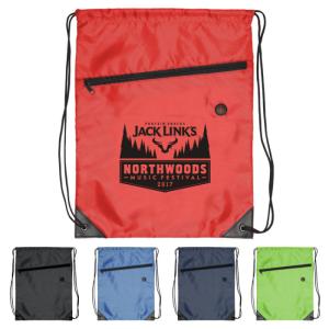 Quality Red Durable Printed Drawstring Bags / Promotional Drawstring Backpacks wholesale