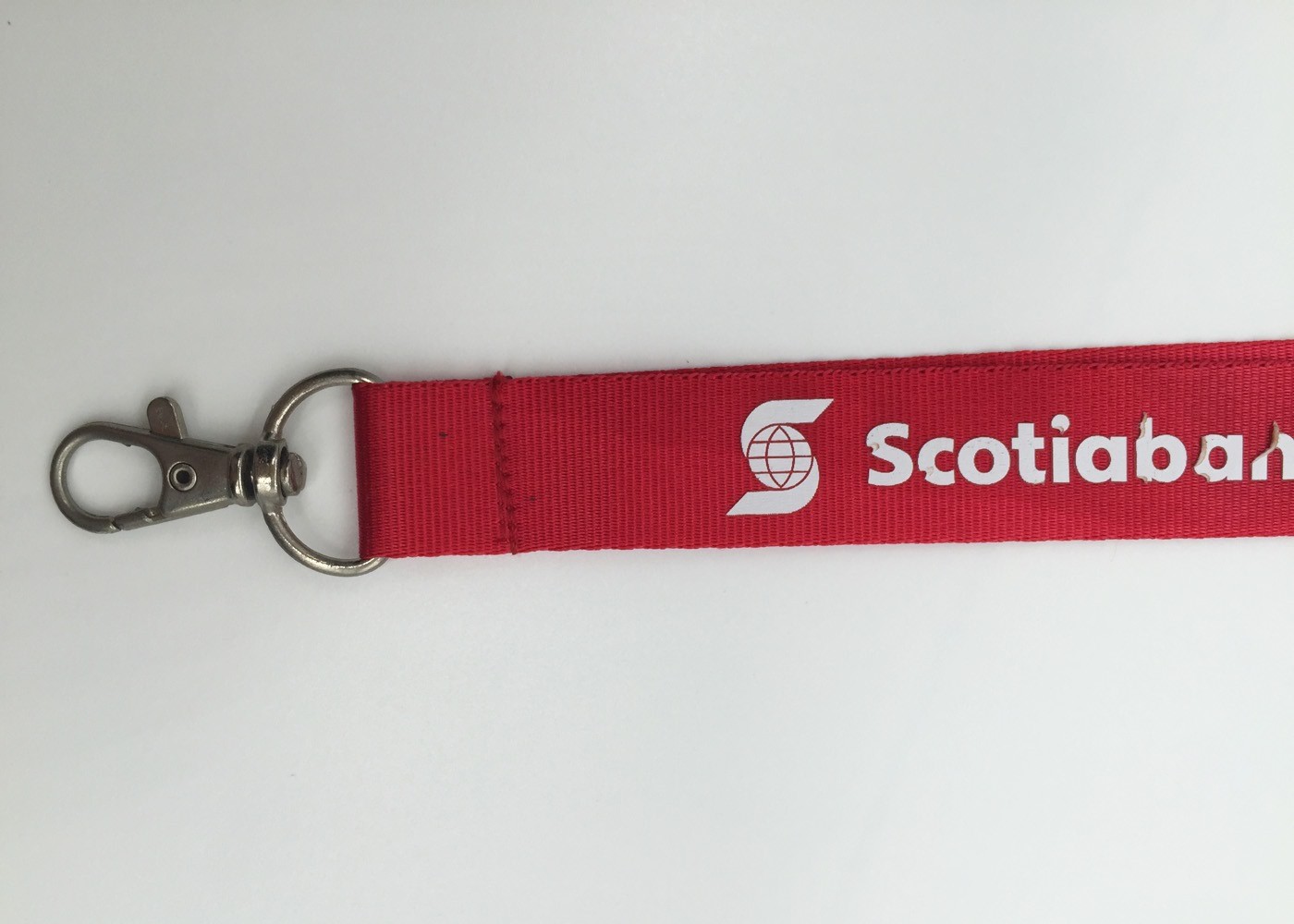 White Butterfly with letters silk-screened Lanyards with swivel bulldog buckle