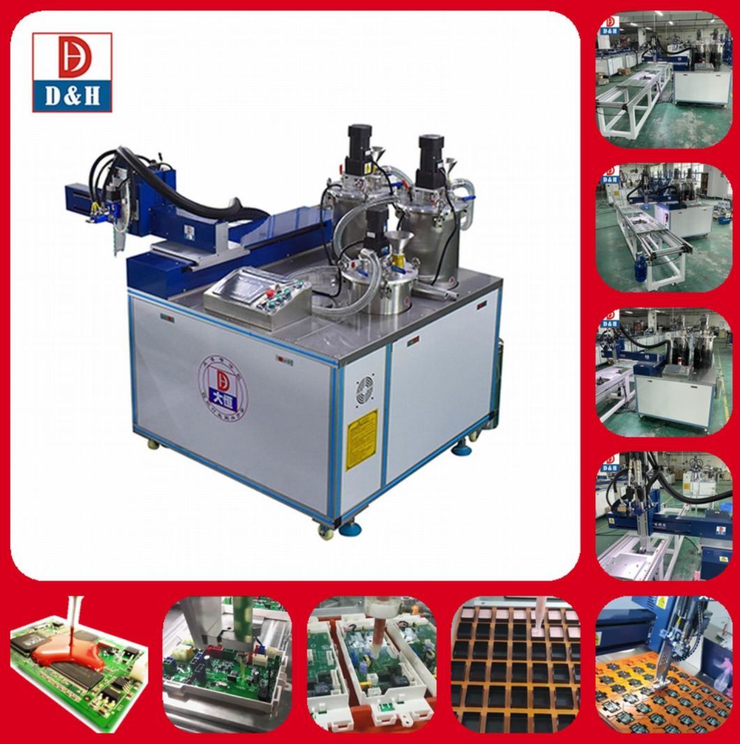 Liquid Electronic Potting Compound Silicone Meter Mixing Machine for PCB Board