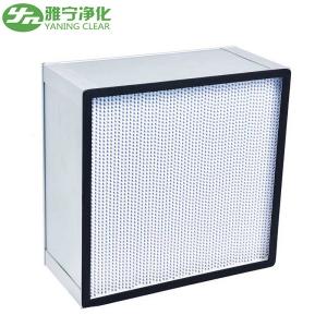 Quality Plastic Frame Mini Deep Pleated Hepa Filter Glass Fiber Media High Efficiency Air Filter wholesale