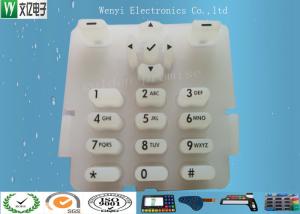 Quality 2 Color Silk Screen Print Carbon Pill Contact Silicone Rubber Keypad wholesale