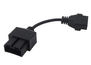 Quality OBD2 OBDII J1962 Female to Kia 20 Pin OBD1 Male Connector Cable wholesale