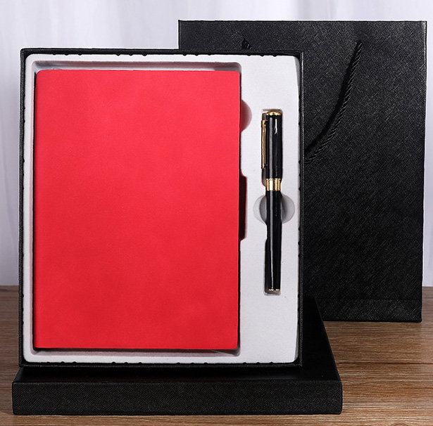 Business Gift Box A5 Thickened Soft Leather Notebook with Customized Logo Notepad