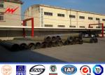 15M Round Powder Painting Galvanised Steel Poles ASTM A123 Steel Transmission