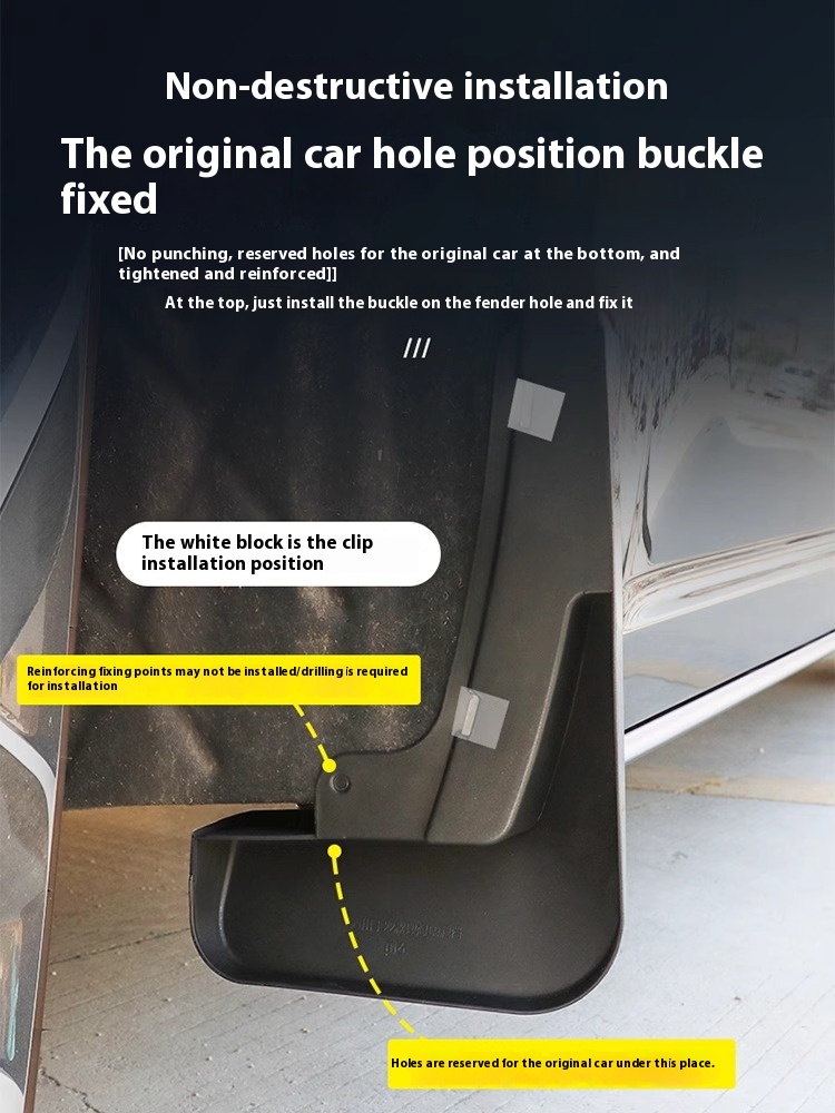 Lixiang Car Spare Parts 2024 Original Car Paint Exterior Accessories Fenders Mudguard Mud Flap Splash Guards L6 L7 L8 L9