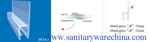 Quality Sealing Strips/waterproof strips/shower door seals/PVC Seal 003A1 wholesale