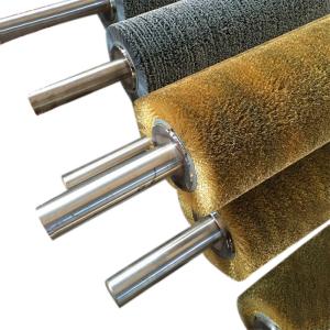 Quality Customized Industrial Cylindrical Brush Conveyor Brush Roller For Wood Polishing wholesale
