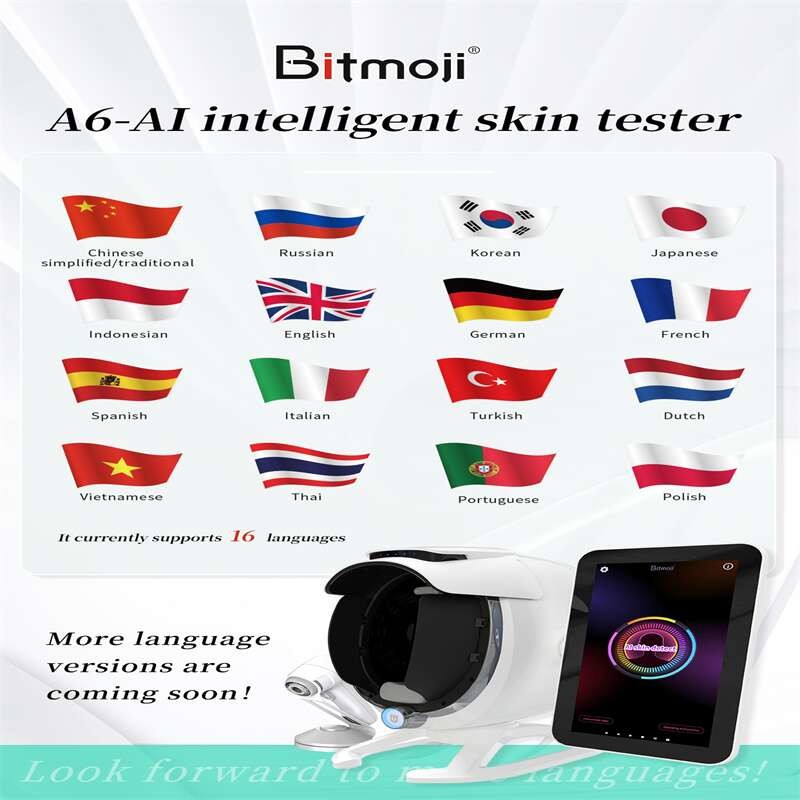 2000W USB 2.0 Port Skin Analysis Machine 7200K Skin Analyzer Device With Magnifier