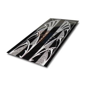 China 304 Etched Metal Elevator Stainless Steel Sheet Door Corrosion Resistant on sale