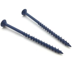 Quality Blue Ruspert Coated Square Stainless Steel Decking Screws Moisture Shield 410 Passivated wholesale
