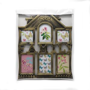 Quality Eco Friendly Family Picture Frame Collage , Large Gold Picture Frames wholesale