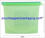Microwave safe Food storage bag silicone fresh bag 20 x 18 cm 1000 ml