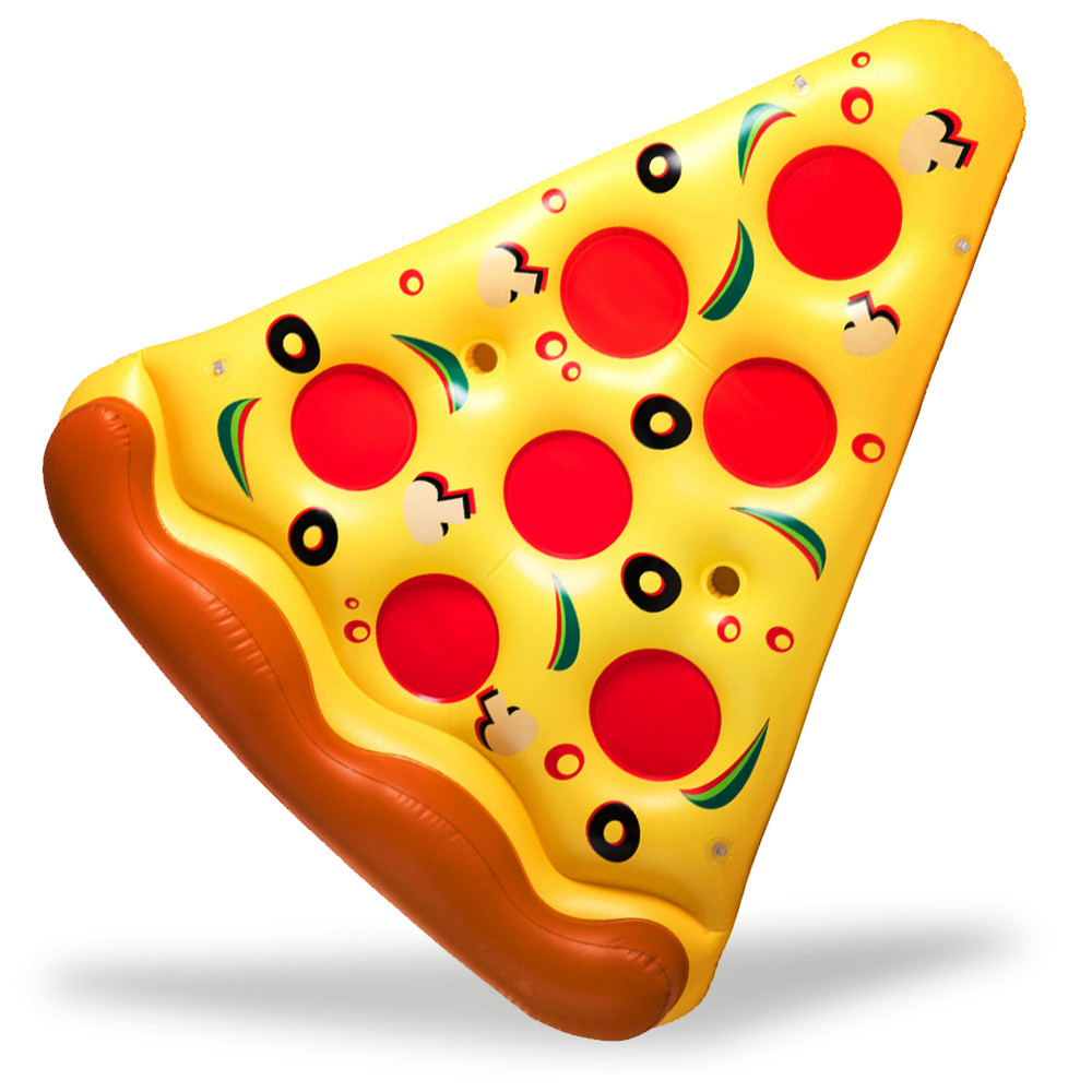 Inflatable Pizza Float,Swimming Pool Inflatable Cherry Pie Slice Float Raft Fun Toy