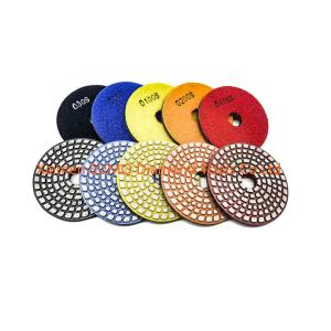 China 4 Inch Diamond Polishing Pads One Piece Sintering Concrete Polishing Pads on sale