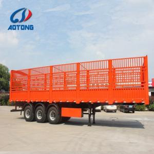 Quality 3 Axls 50-80 Tons Fence Cargo Semi Truck Trailers with T700/Q345 Steel Main Beam wholesale
