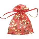 Transparent Drawstring Jewelry Pouch Screen Printing Logo Wedding Gift Bags