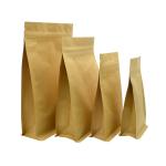 Printable Flat Bottom Aluminized Kraft Paper Pouches