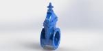 FBE Coated Ductile Iron Flanged Gate Valve Handwheel Operated Available