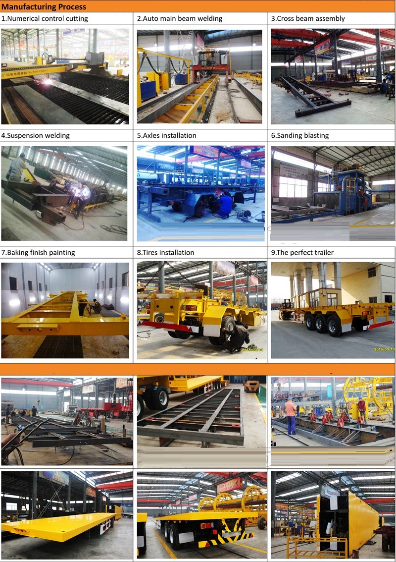 Fuwa BPW Optional Flatbed Semi Trailer for Versatile and Flexible Cargo Transportation