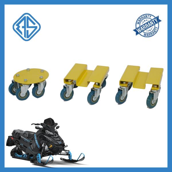 Silicone 1500Lbs Load Capacity Snowmobile Wheel Dollies Strap-On Snowmobile