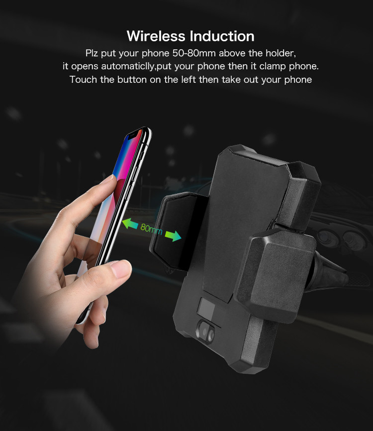 Wireless Charging Magnetic Car Charger Mini Universial qi Wireless Charger