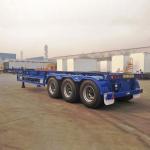 3 Axle 40 Ft Skeleton Container Trailer 12500*2500*1550mm