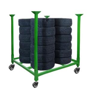 Quality SGS Green Stackable Tire Rack 2000kg wholesale