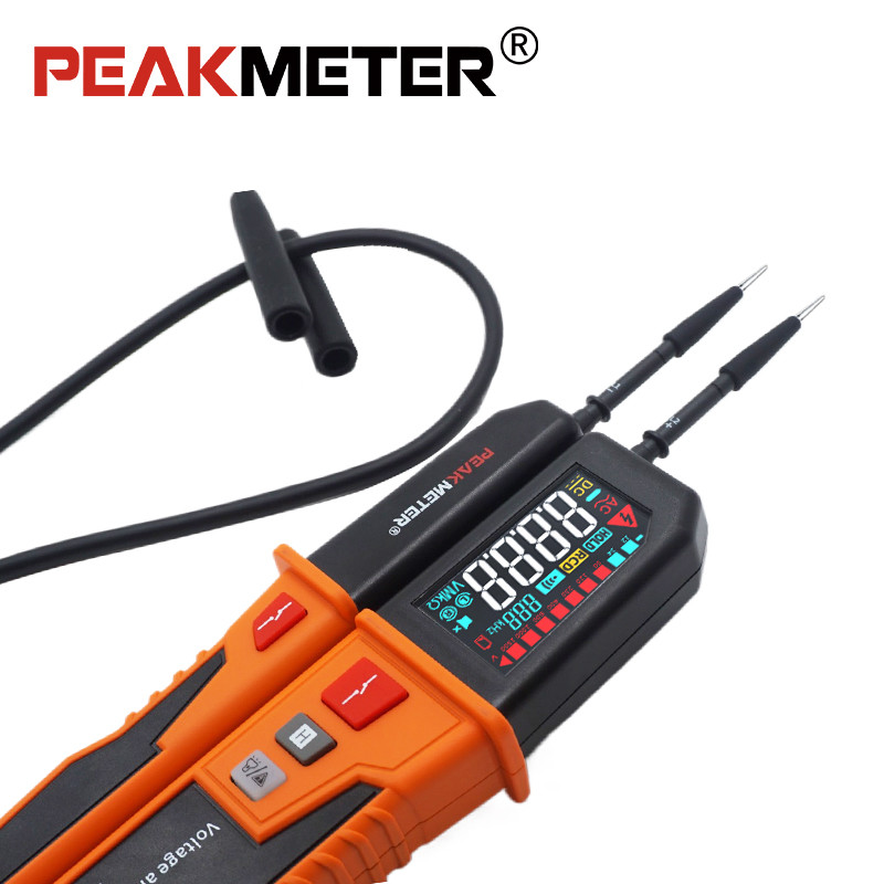 IP65 Waterproof Digital Voltage Tester Dustproof Rating Durable for Industrial