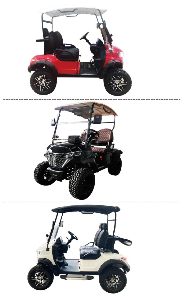 14 Inches Tire Size 2 People Electric Drive Golf Cart With Artificial Leather Seat
