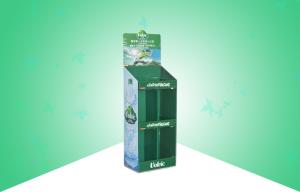 Quality Green Pop Cardboard Display For Bottled Pure Water , Stand Up Cardboard Display wholesale