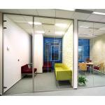 Residential / Commercial Aluminum Frame Glass Partition Wall ISO9001 SGS