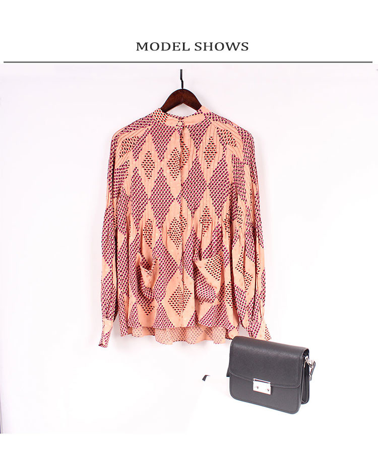 Viscose Rayon Dotted Pattern Jacket Style Blouse