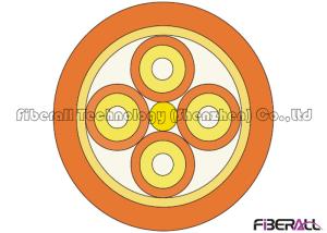 Quality Circular Indoor Fiber Optic Cable 4 Core Fiber Glass Reinforced Plastic Strength Member wholesale