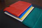 Green / Blue / Yellow Disposable Plastic Aprons Embossed Surface Anti Bacterial