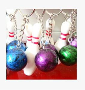 Quality New creative gift product bowling keychain keyrings wedding gift wholesale
