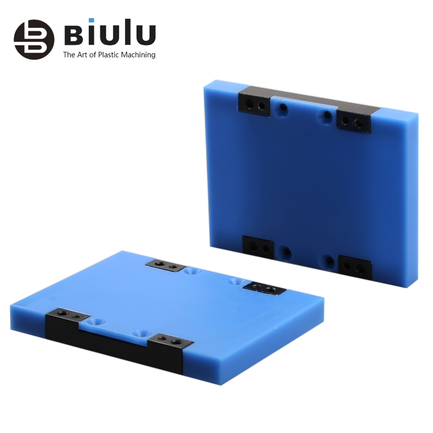 Blue Color Cast Nylon Sheet , Cnc Turning Parts Mrico Machining OEM / ODM