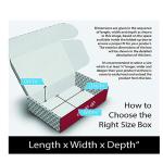 White Printed cardboard corrugated box Gift Shipping Packaging Box Eco Friendly