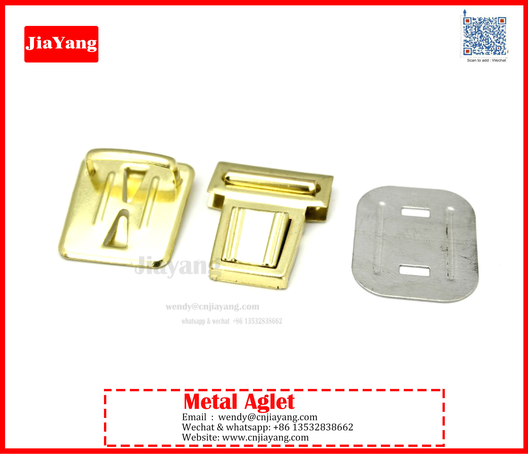 Metal Catch Tuck Latch Lock For Leather Bag Case Purse Clasp