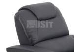 Black PU Leather Big Electric Lift Modern Recliner Chair Embroidery Number Logo