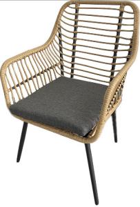 Quality Polyester Rope Garden Rattan Chair Steel Wicker Cushion Sofa wholesale