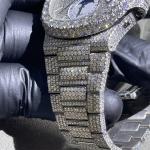 GRA Custom Moissanite Watches Waterproof Jewelry Diamond Watch For Rap Star