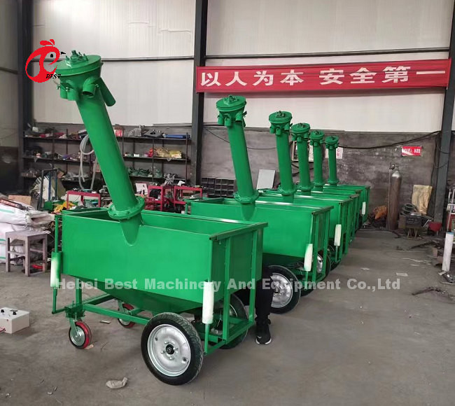 Automatic Chicken Food Feeding Cart Poultry Cage Feeding Trolley Rose