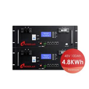 Quality 48V 100Ah Amosolar Server Rack Battery LiFePO4 51.2V 100Ah 5120Wh with Smart BMS wholesale