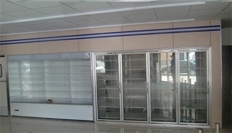 Fan Cooling Multideck Display Fridge With Exterior Impact Proof Material